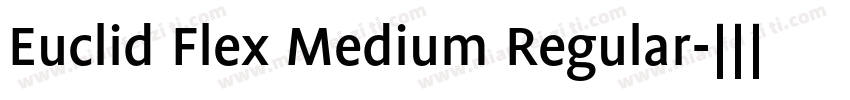 Euclid Flex Medium Regular字体转换